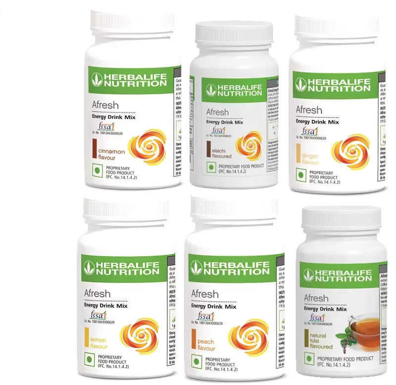 Herbalife Afresh Energy Drink Mix Herbal Beverage (50g) Metabalism & Fat Loss