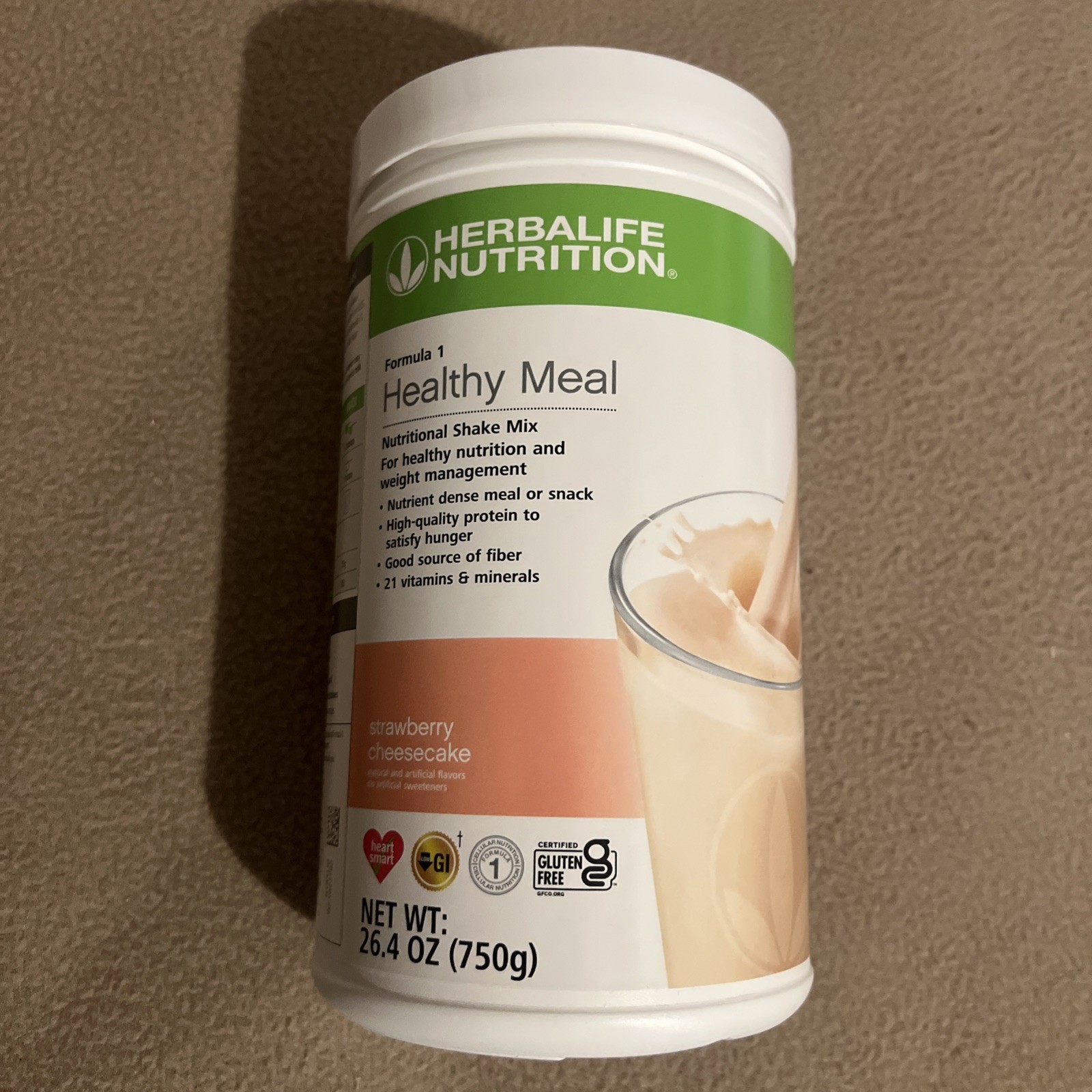 Herbalife Nutrition Formula 1 Healthy Meal Strawberry Cheesecake Net Wt: 26.4 Oz