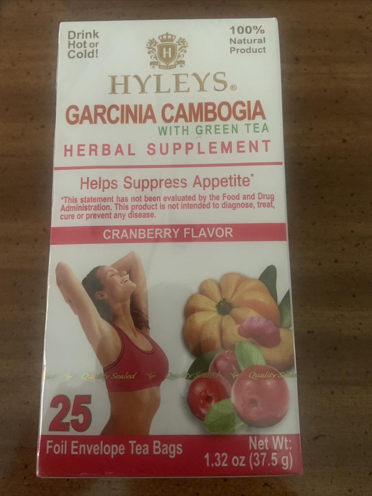 Wellness Garcinia Cambogia Green Tea Pomegranate – 25 bags (100% Natural, Sug…
