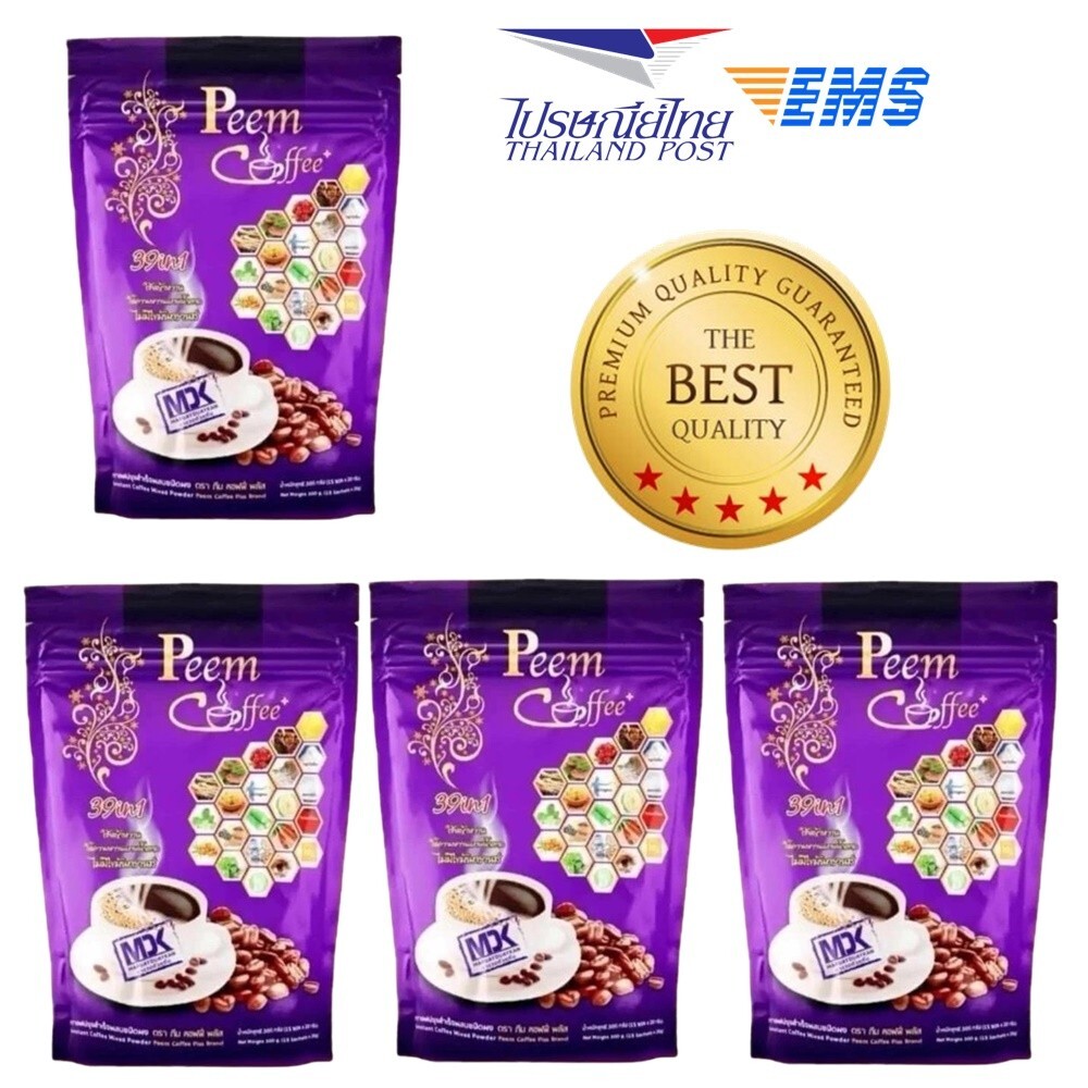 4 X 15 Sachets PEEM Coffee Herbs Mix Powder 39 In 1 Instant No Sugar No Fat