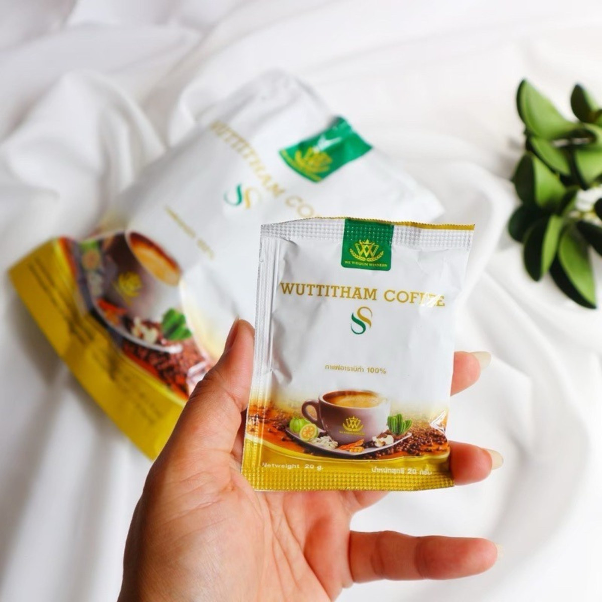 Wuttitham Herbal Coffee SS Arabica Blend 11 Herbs Instant Thai Drink x 6 Pack