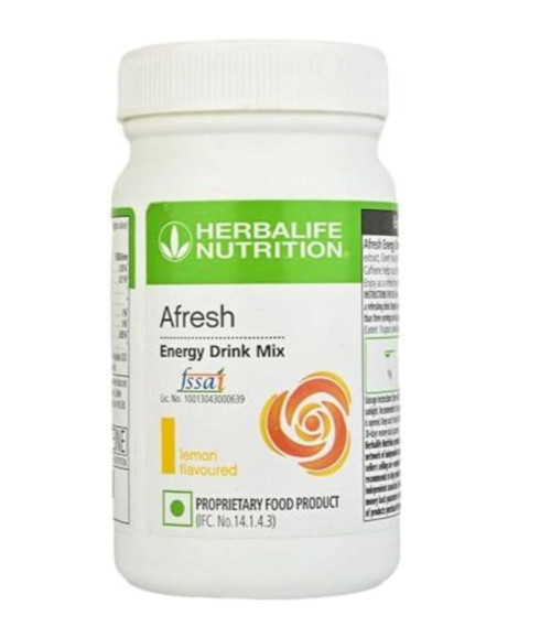Herbalife Nutrition Afresh Energy Drink Mix Powder Lemon & Ginger 100g pack Of 2