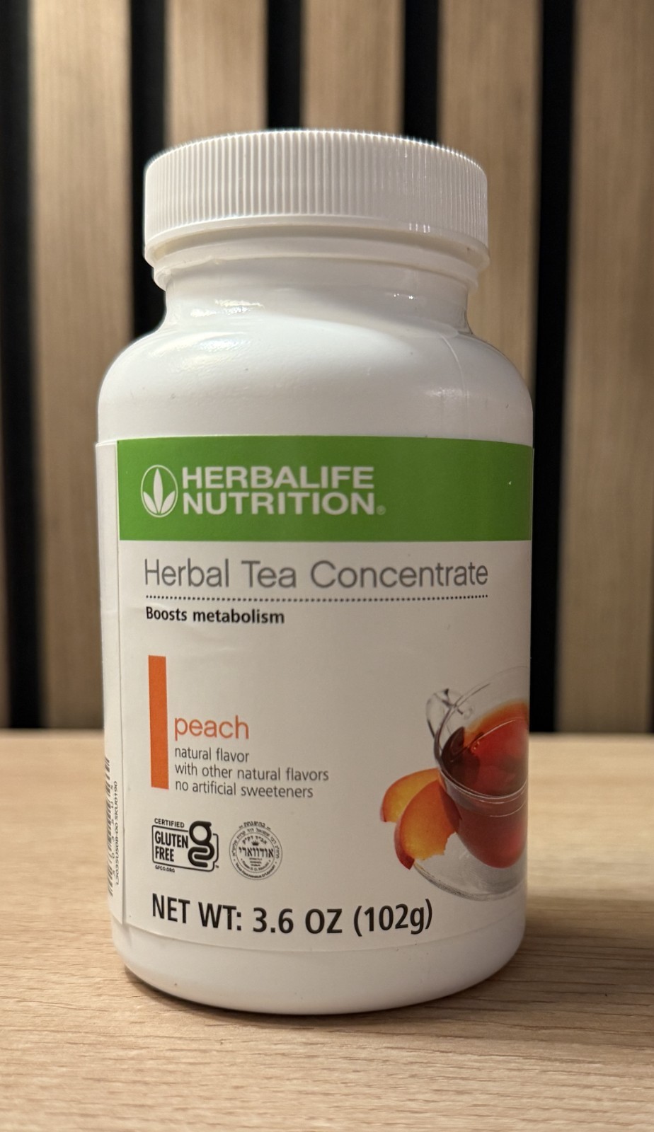 Herbalife Peach Flavor Herbal Tea Concentrate 3.6oz (102g)
