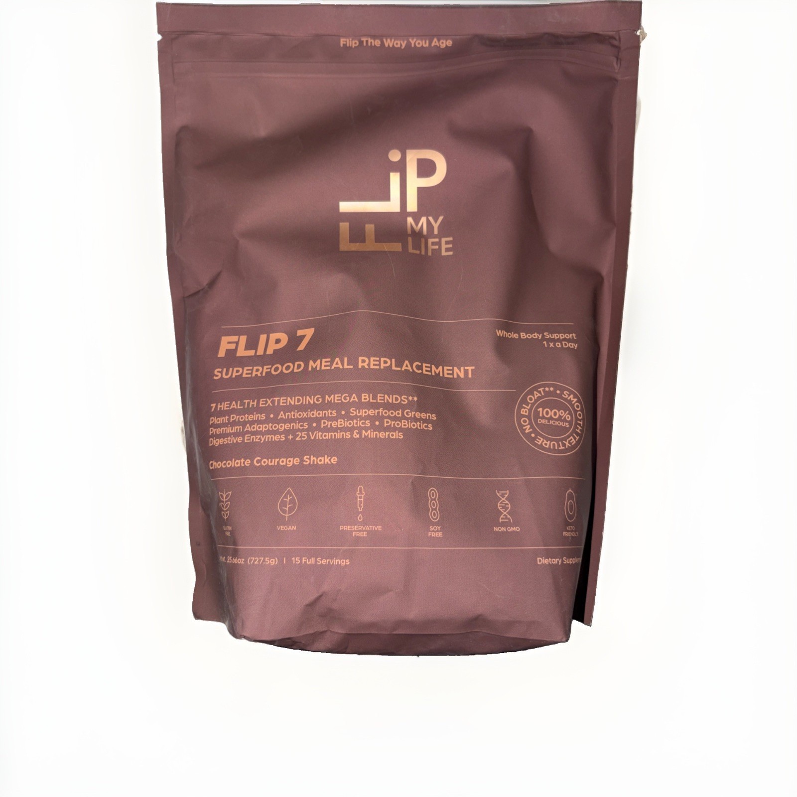 Flip My Life Flip 7 Superfood Meal Replacement 25.6 oz BB 2/2028