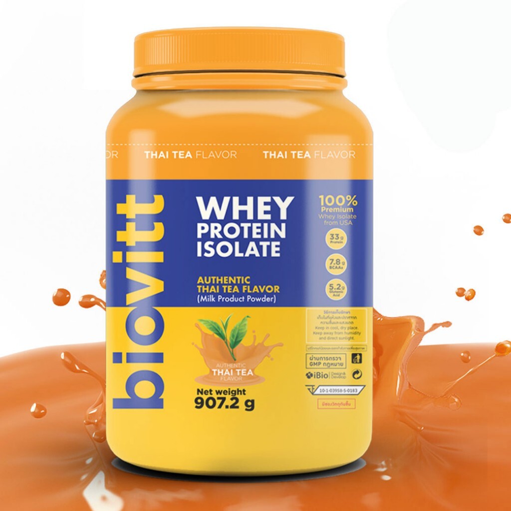 4x Biovitt Whey Protein Isolate Thai Tea Flavor Powder Drink Meal Replacement