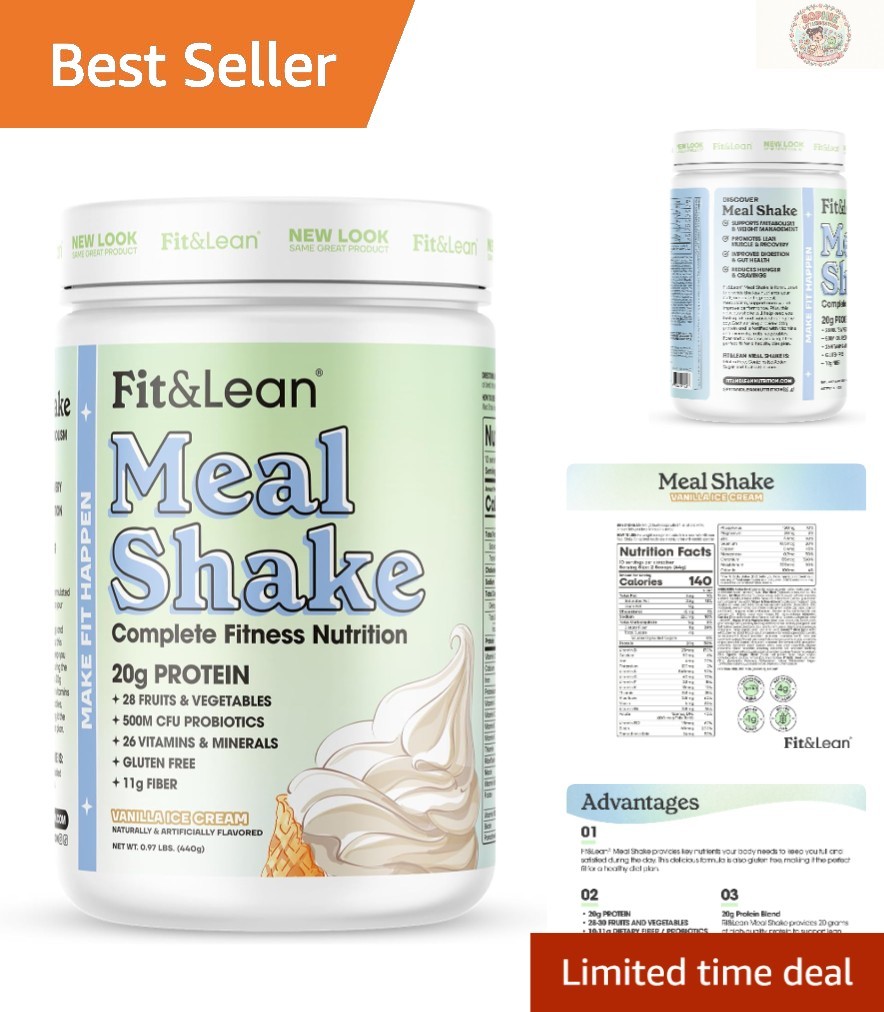 All-Natural Meal Replacement Shake – 20g Protein, Probiotics, Keto Friendly