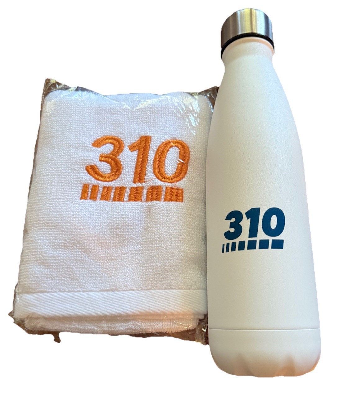 310 NUTRITION Sweat Towel & Stainless Steel Insulated Water bottle mug. NEW.