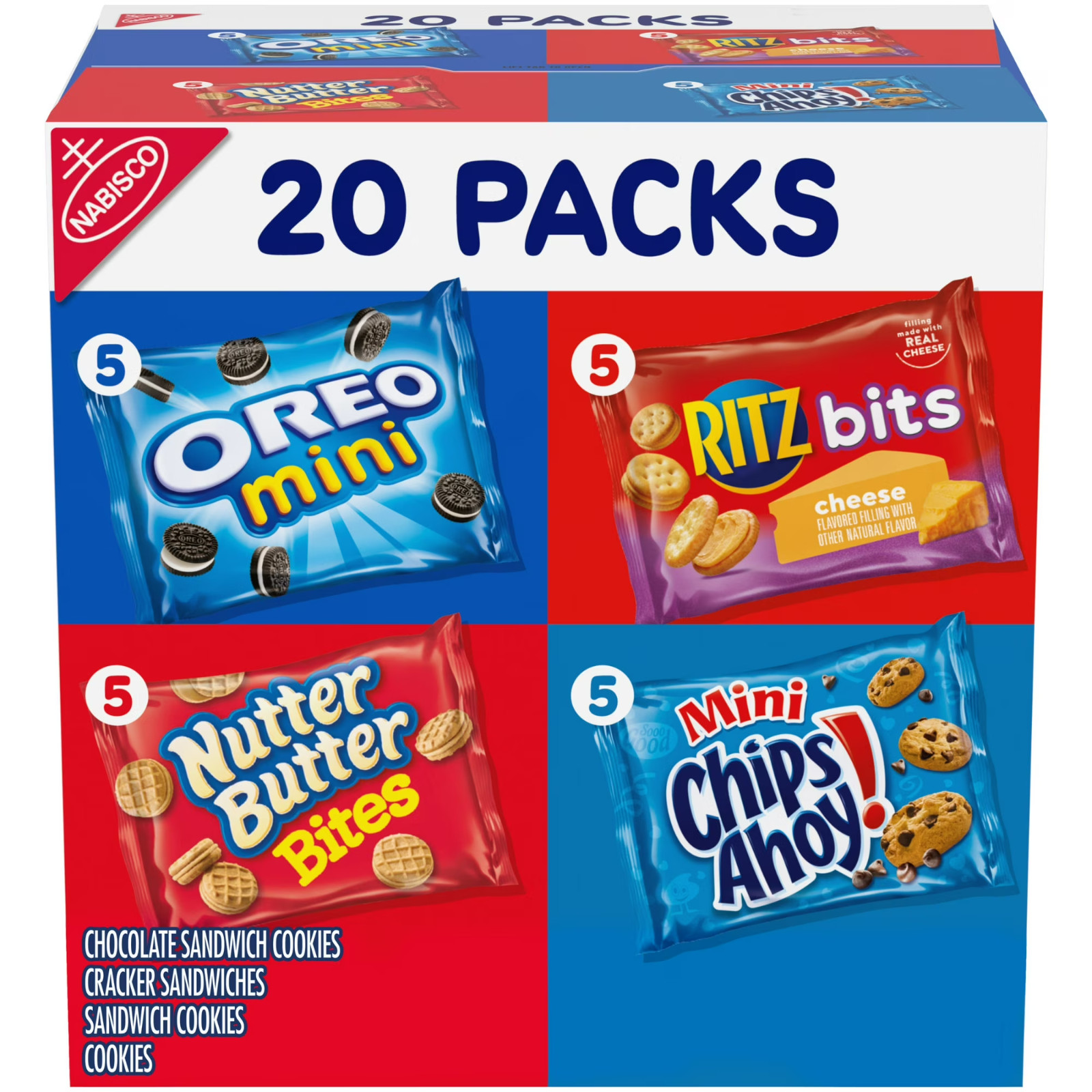 Nabisco Classic Mix Variety Pack, OREO Mini, CHIPS AHOY! Mini, Nutter Butter
