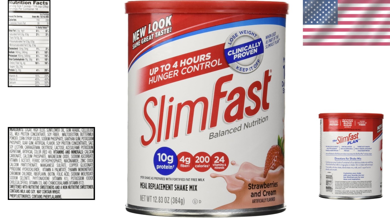 Protein-Rich Shake Mix – Strawberries & Cream – 24 Vitamins