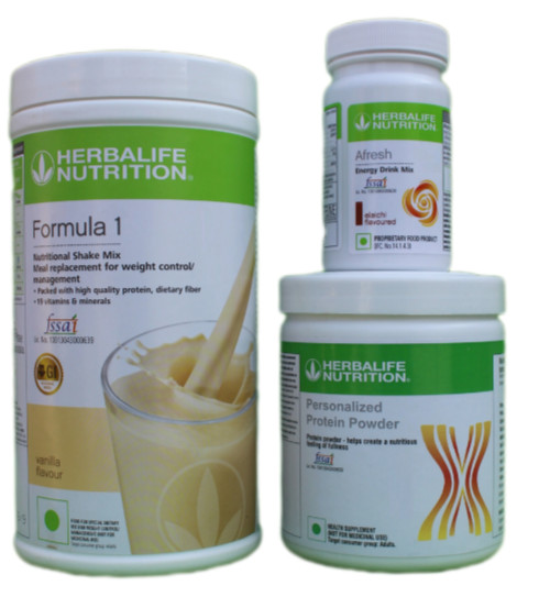HERBALIFE Formula 1-Mix Shake Vanilla 500g + Protein 200g +Lemon Afresh 50g(750)