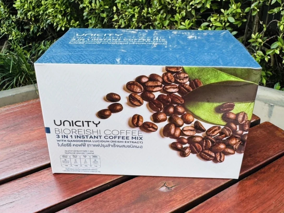 6x UNICITY BIO REISHI Instant Coffee Real Arabica Cholesterol Free Fat Burn Diet