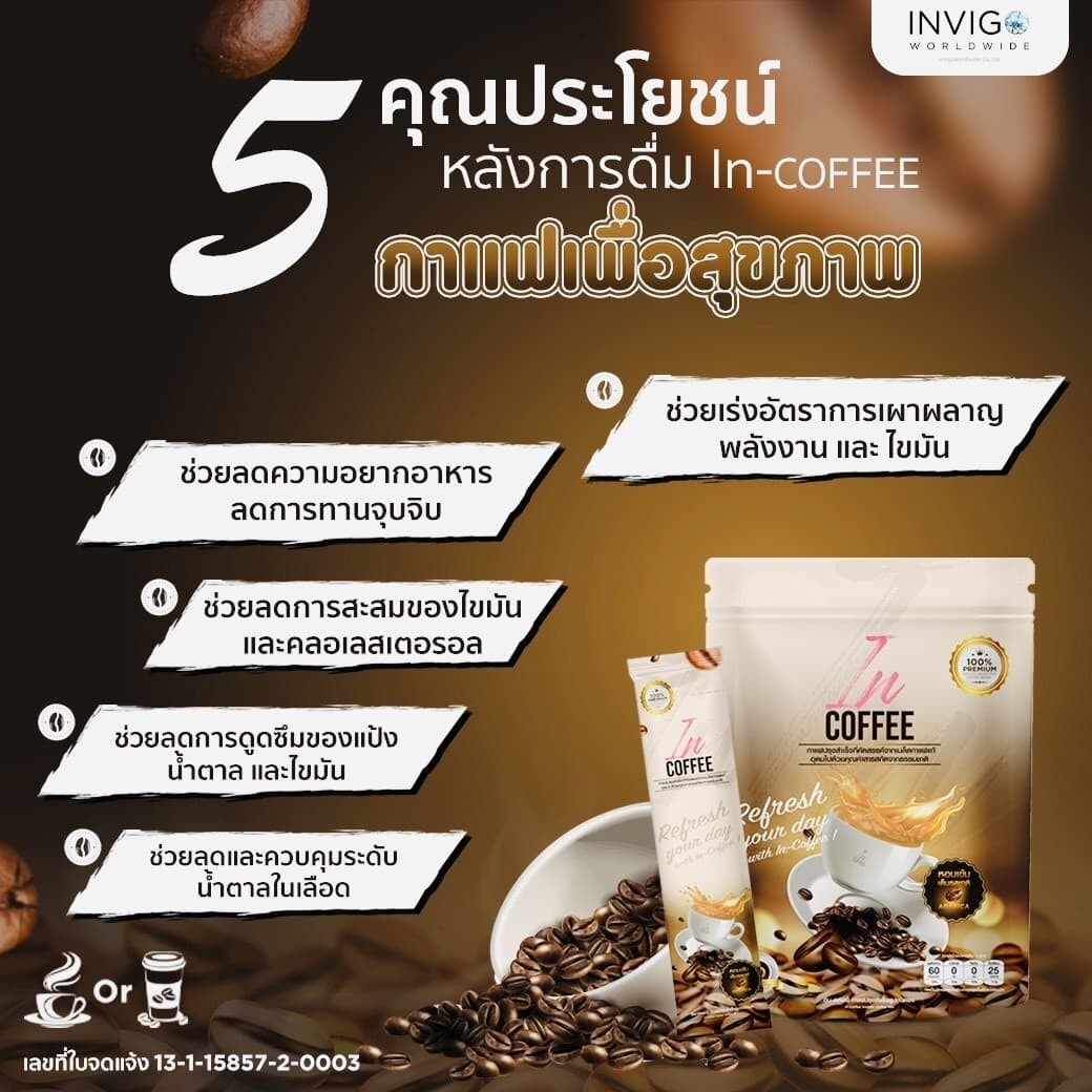 5x IN Coffee Weight Management Reduce Belly Healthy Control Hunger Natural