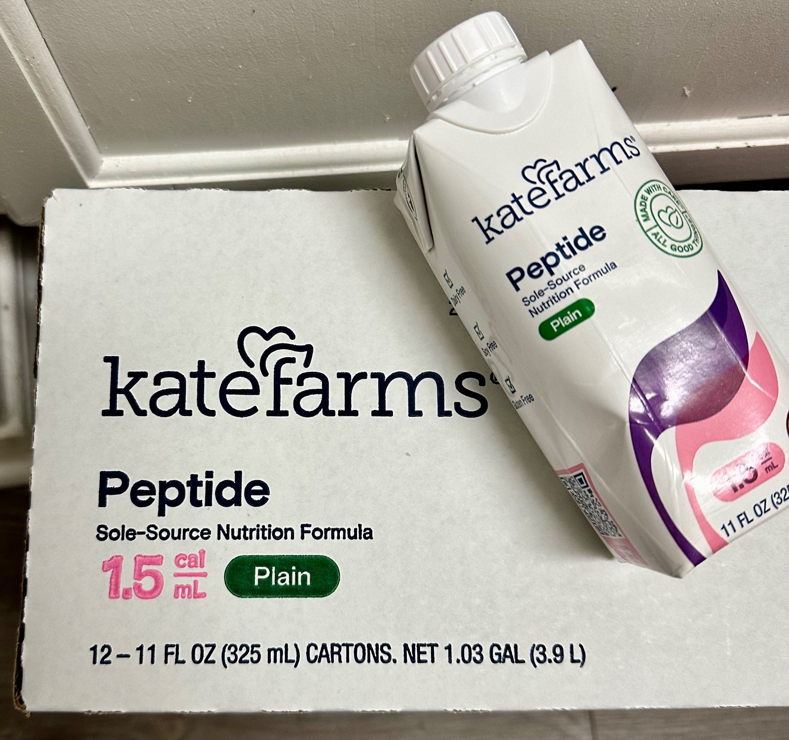Kate Farms Peptide 1.5 Adult Formula Plain (12 unit cases) 2026 expirations