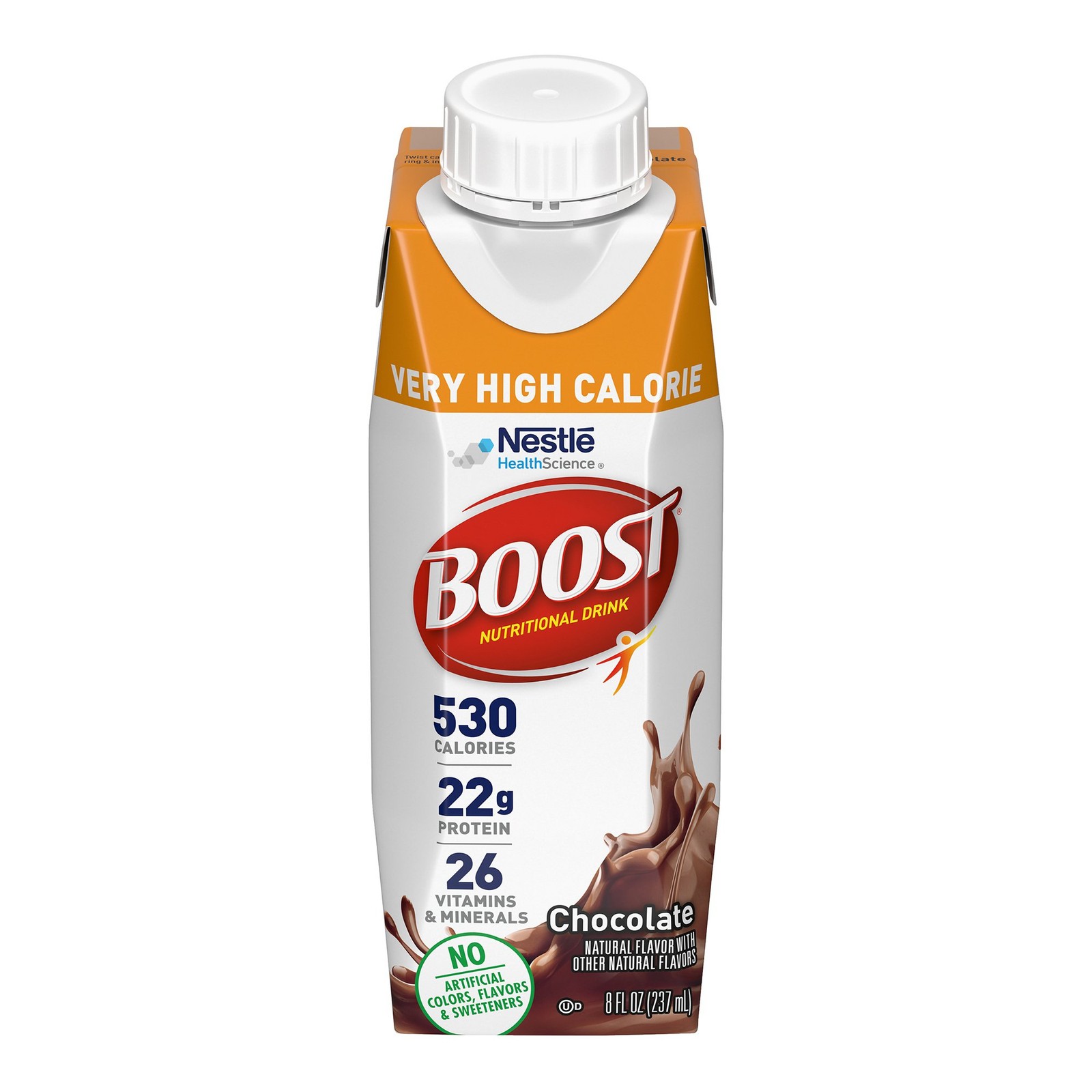 Nestle Boost Very High Calorie Complete Nutritional Drink Chocolate 8 oz 24 Ct