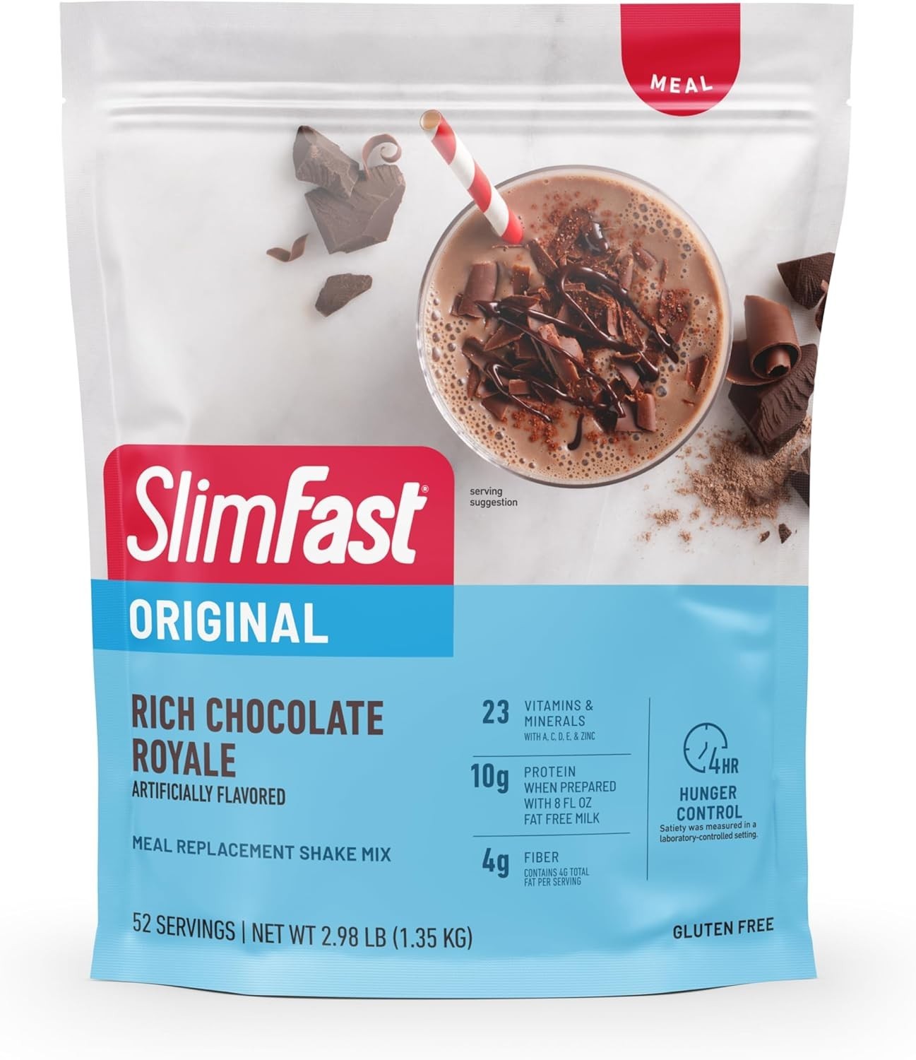 Rich Chocolate Royale Weight Loss Shake Mix – Gluten-Free, 52 Servings