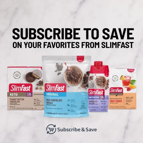 3 Pack SlimFast Meal Replacement Powder Original Strawberries & Cream Shake Mix