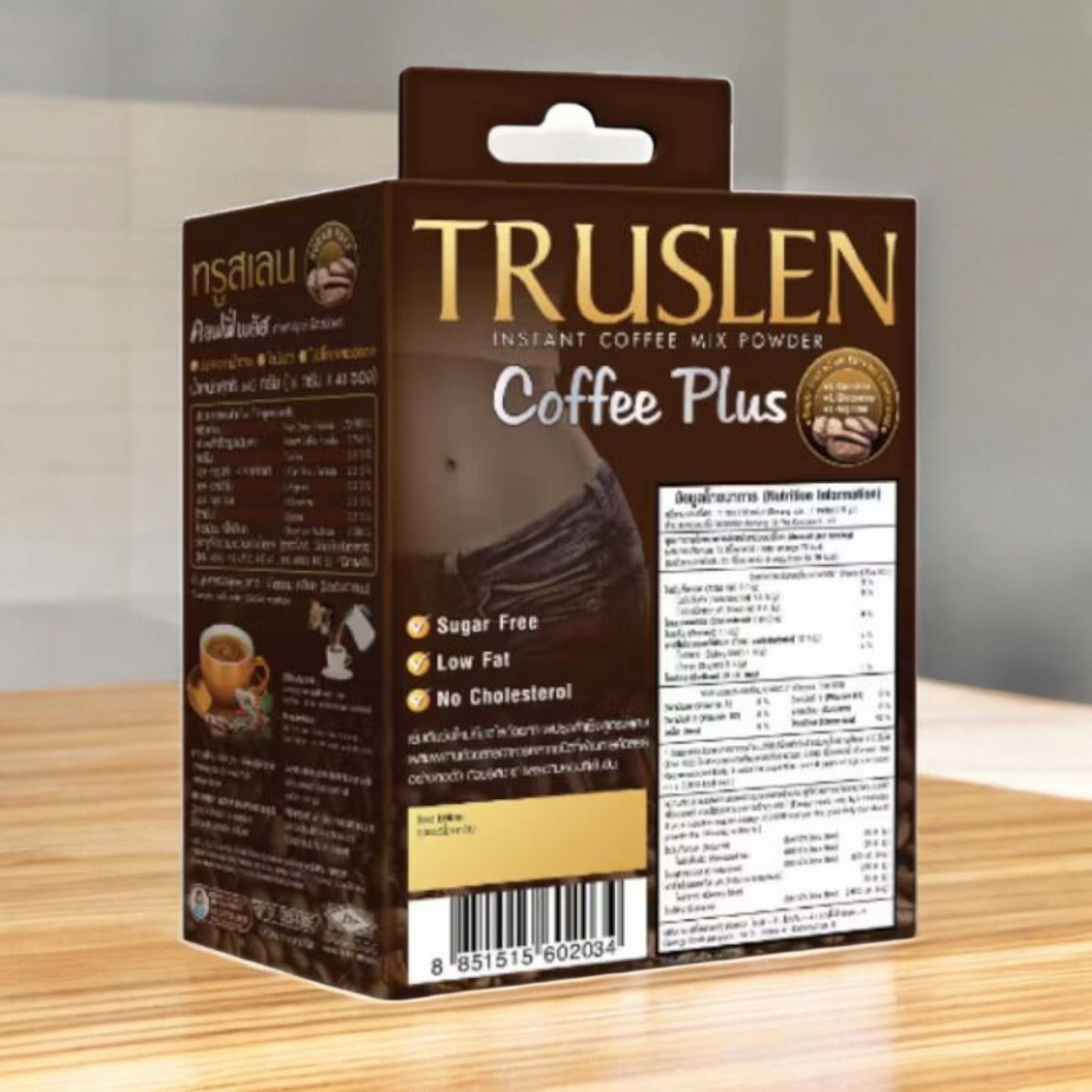 Truslen Coffee Plus 3 in 1 Sugar-Free, Low Fat, Healthy ,Slimmer 40 Sachets