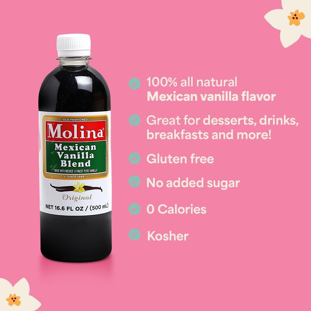 Versatile 16.6oz Mexican Vanilla Blend – Perfect for Desserts & Beverages