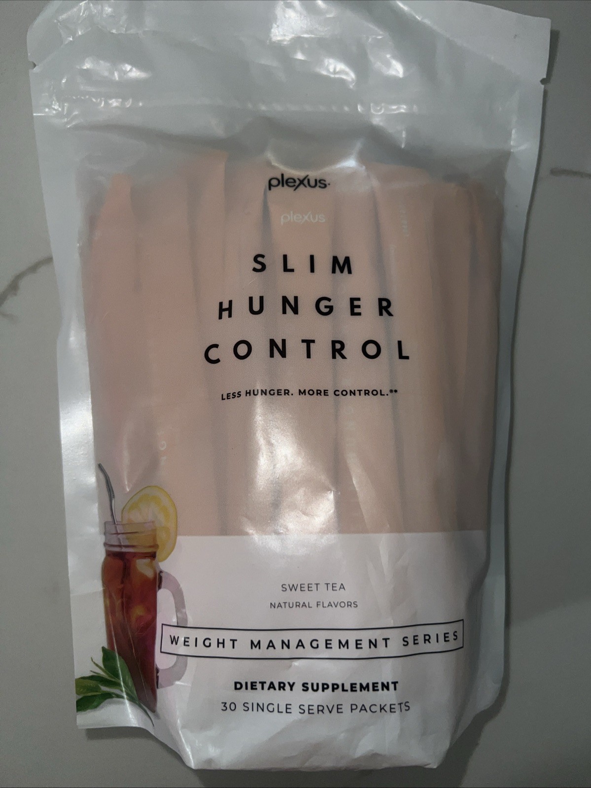 Plexus, Slim, Hunger, Control, Sweet Tea, Dietary Supplement, 30 Single Servings