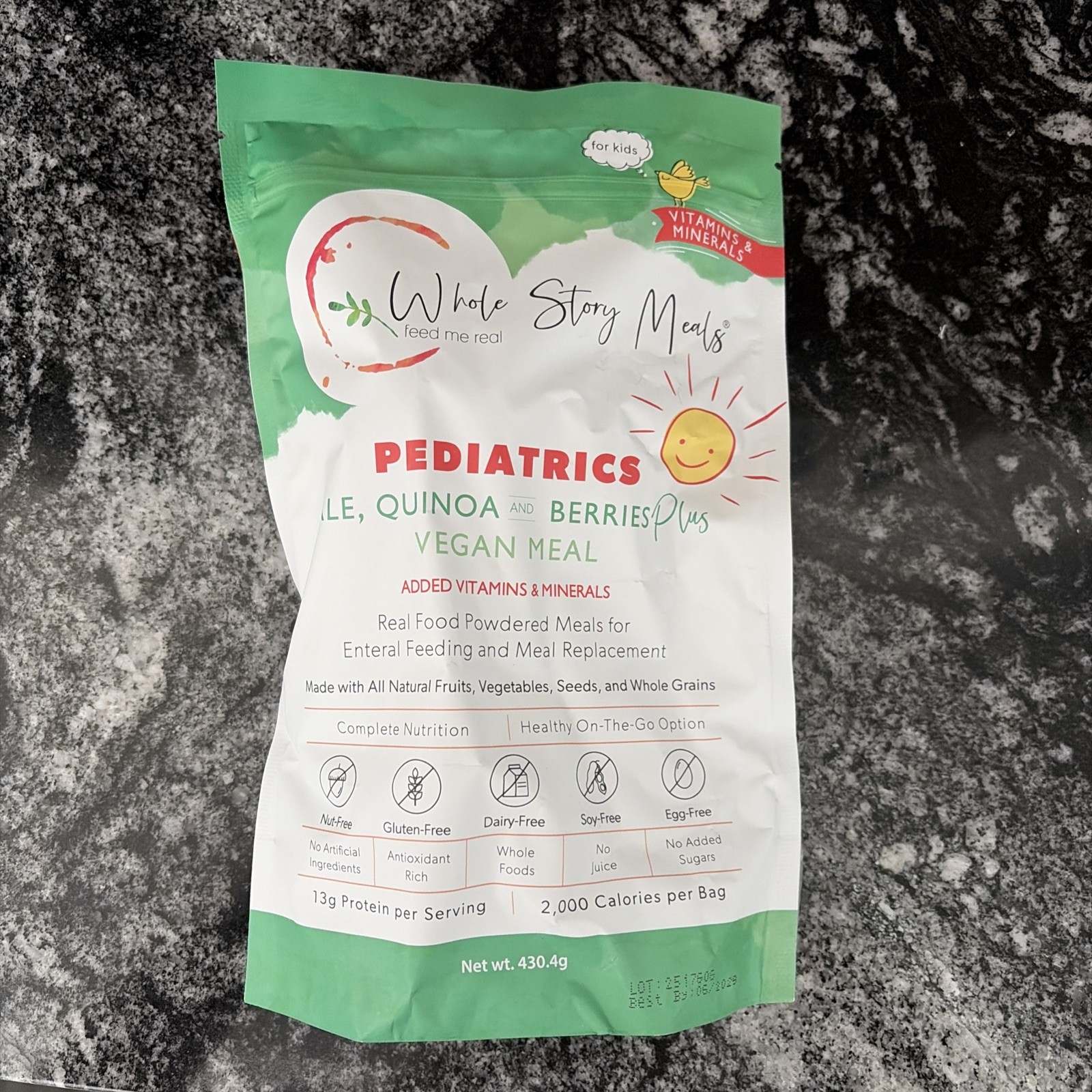Whole Story Meals Kale Quinoa Berries Vegan Meal Replacement Powder 430.4g
