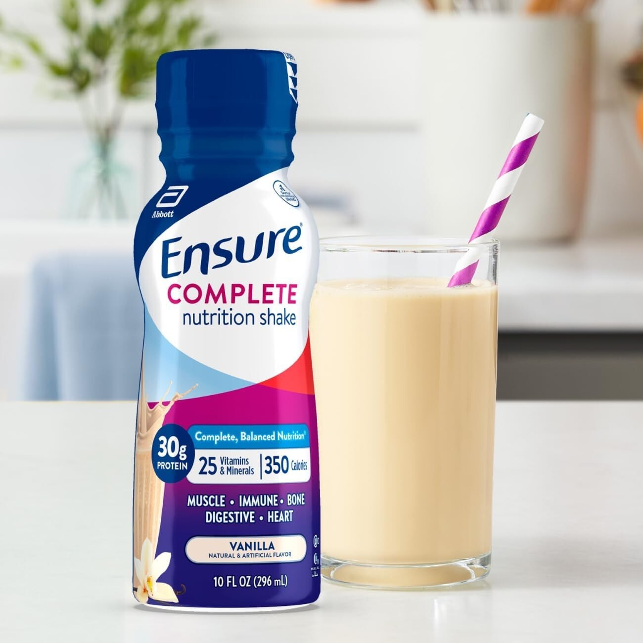 COMPLETE Vanilla Nutritional Shake, Meal Replacement, Vanilla, 10 fl oz, 24 Pack