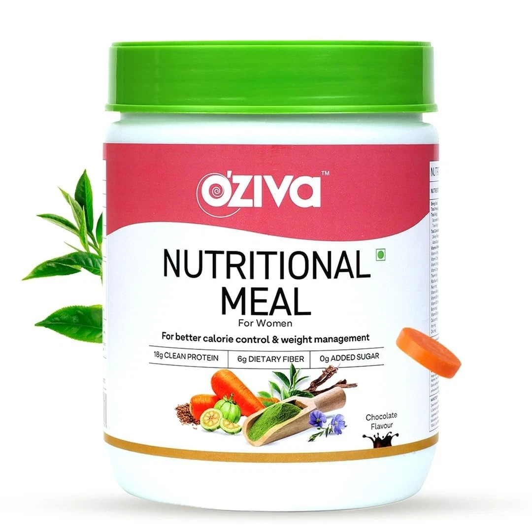 OZiva Nutritional Meal Women | Meal Replacement Shake Chocolate (453gm)
