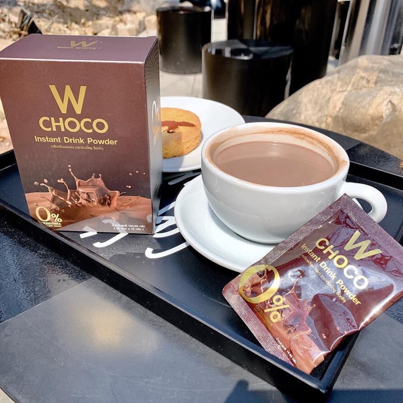 3x Choco W White Instant Drink Powder Control Weight Slim Fat Burn Block Streng