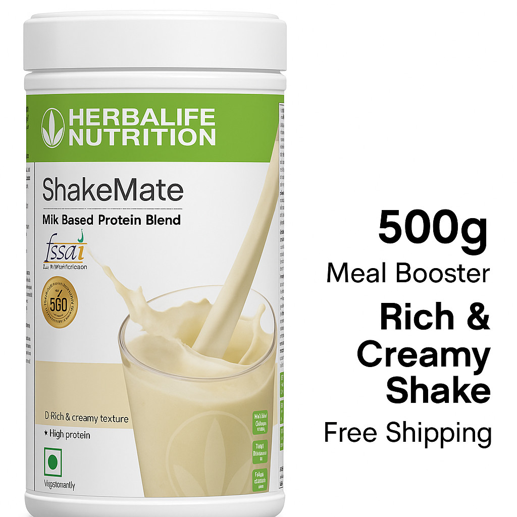 Shakemate Powder 500g | High Protein Meal Add-On | Pack of 1 | Free Shipping