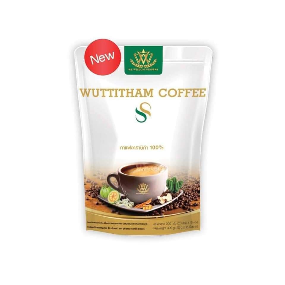 10 Wuttitham Coffee SS Instant Coffee Mix Weight Control Burn Fat Help Excretion