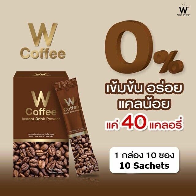 6 W Coffee Wink White instant drink healthy arabica coffee Weight Control