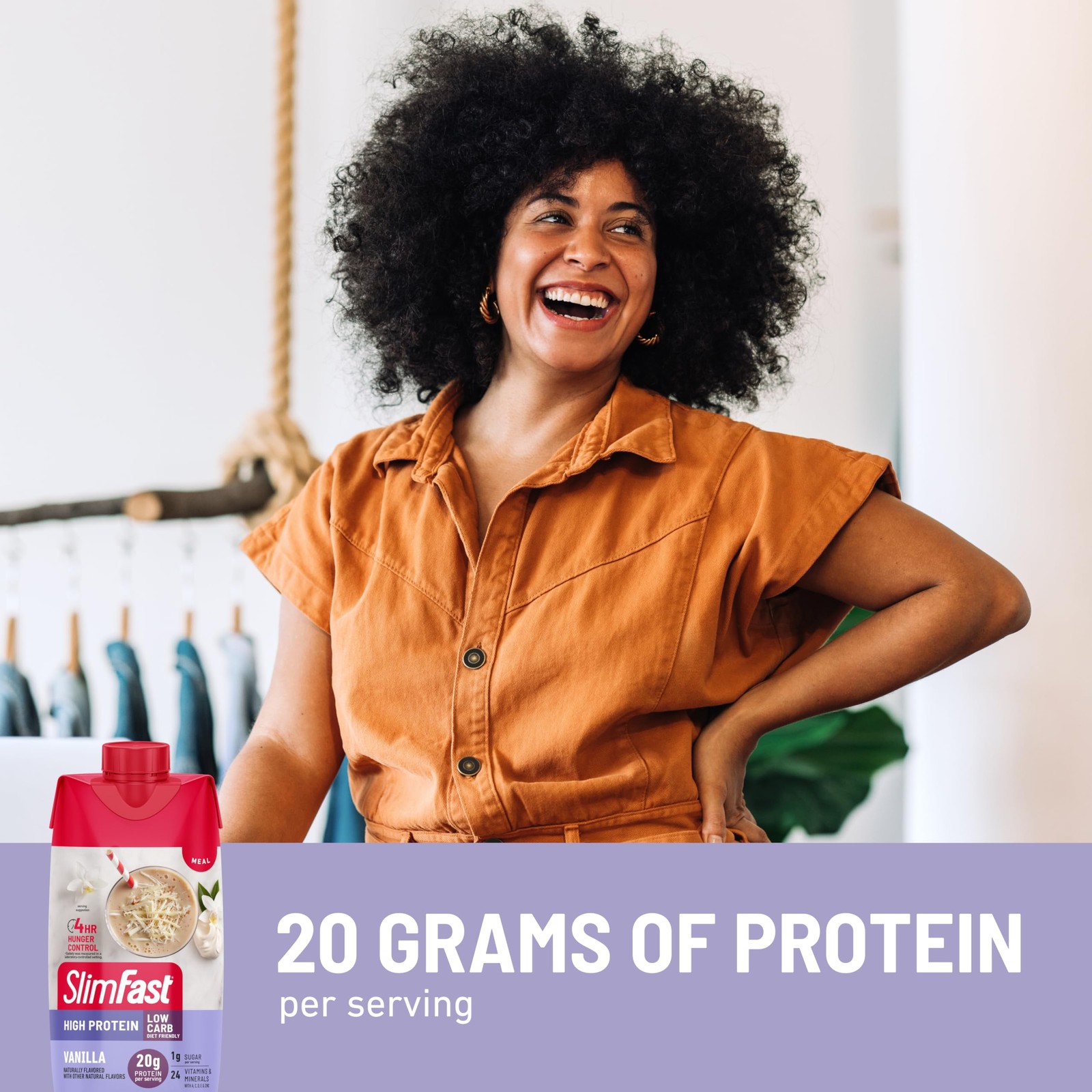 Protein Shake, Vanilla- 20g Protein, Meal Replacement Shake Ready to Drink, H…