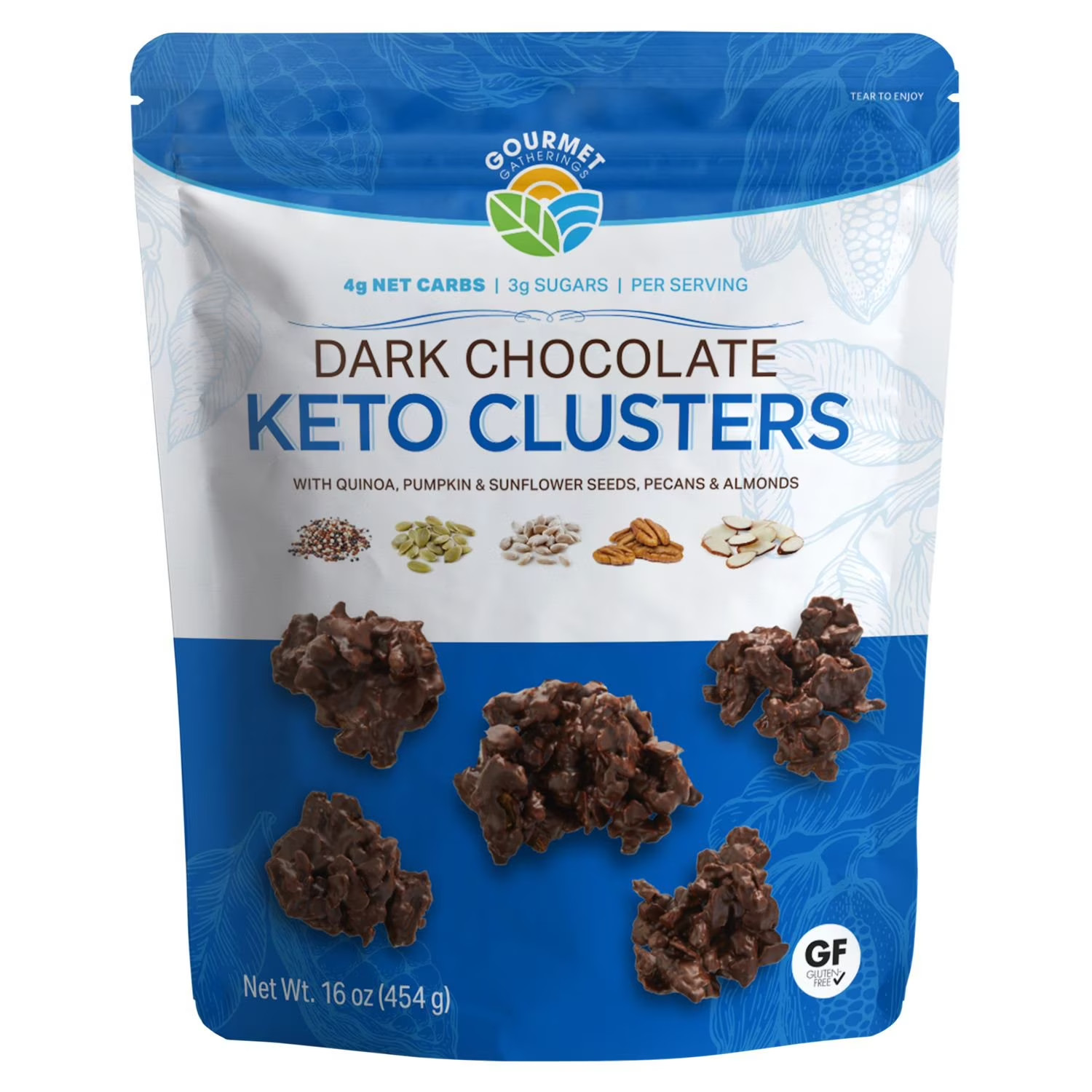 Gourmet Gatherings Dark Chocolate Keto Cluster, 16 oz Great Price.