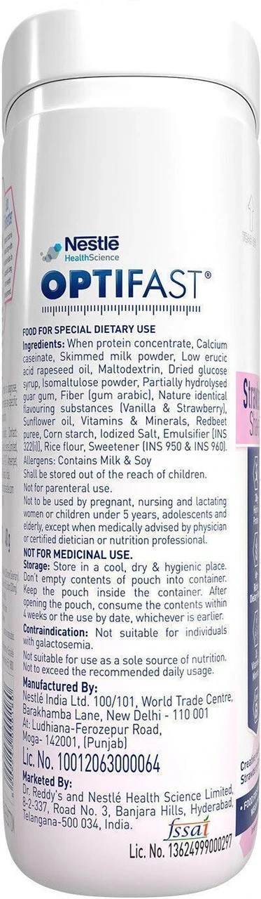Optifast Healthy Meal Replacement Shake for Weight Management Strawberry Flavor