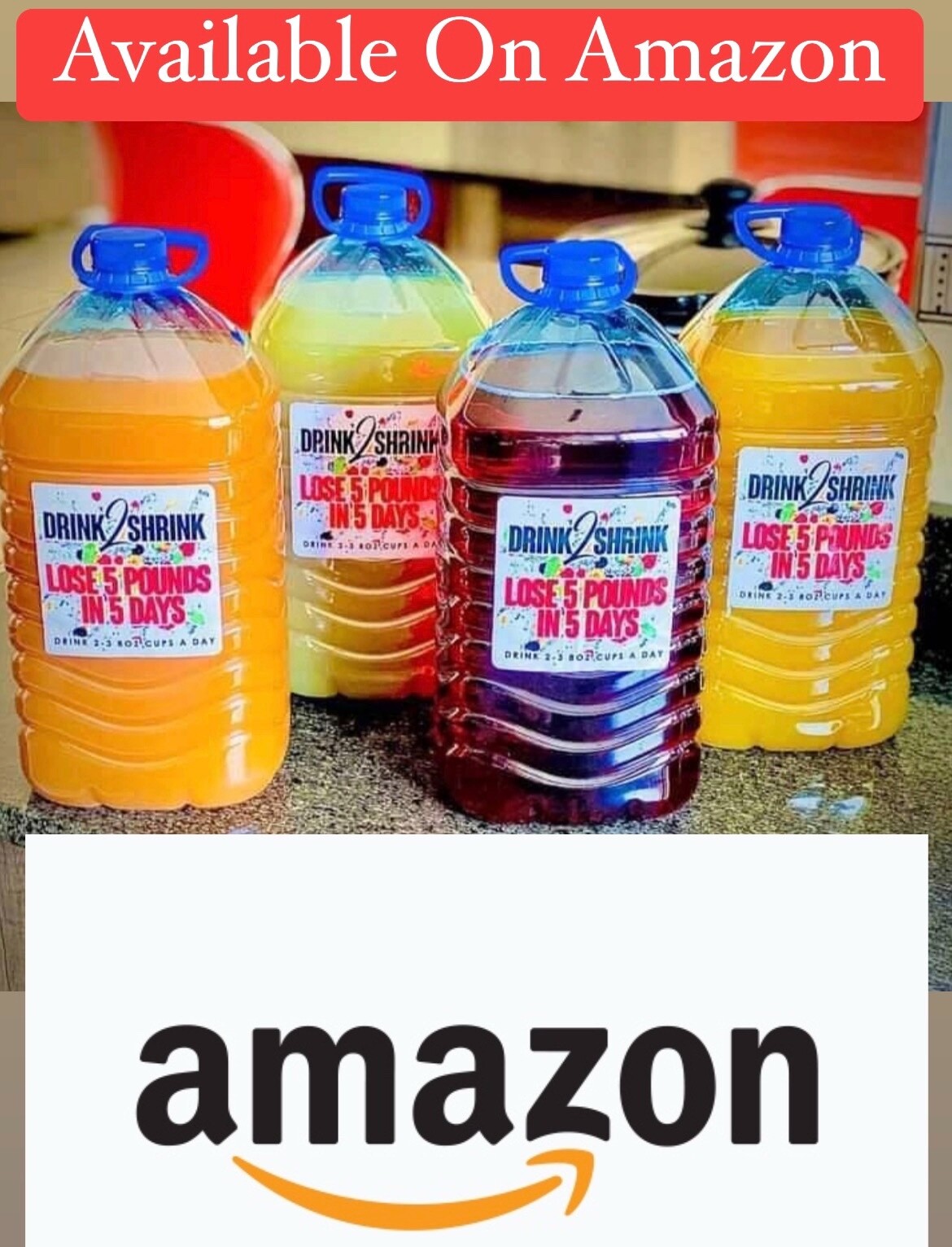 Drink2Shrink Lose 5 lbs In 5 Days 4 Weeks Supply DIY Assorted Flavors Free Shipp