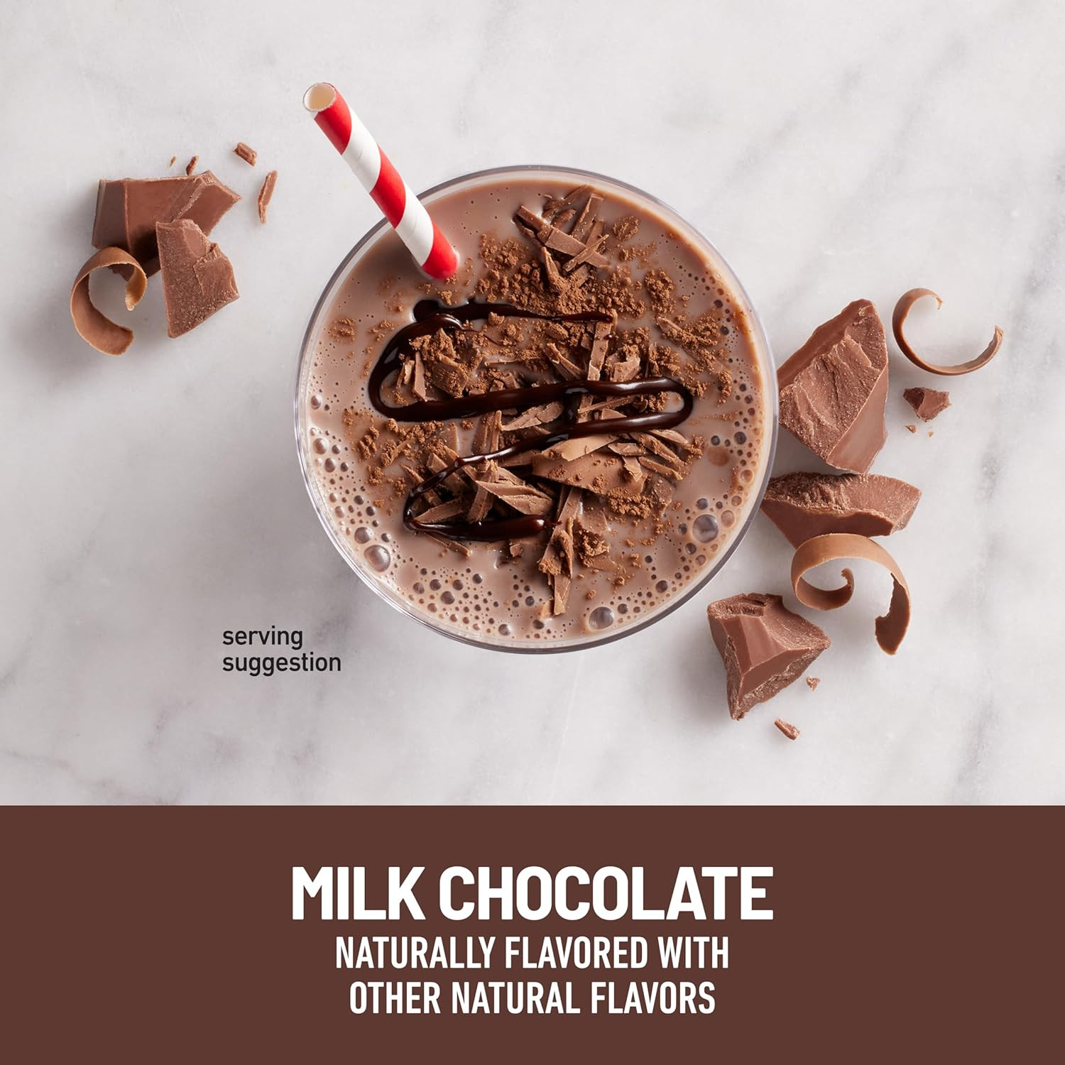 SlimFast Protein Shake, Milk Chocolate, 20g Protein Meal Replacement 11oz, 12 ct