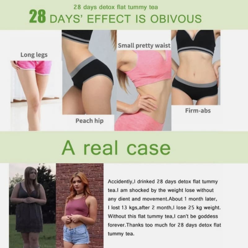 Flat Tummy Tea 3g*28 Loss Slimming Tea 28 Days Weight Sachets/Bag Detox Herbal