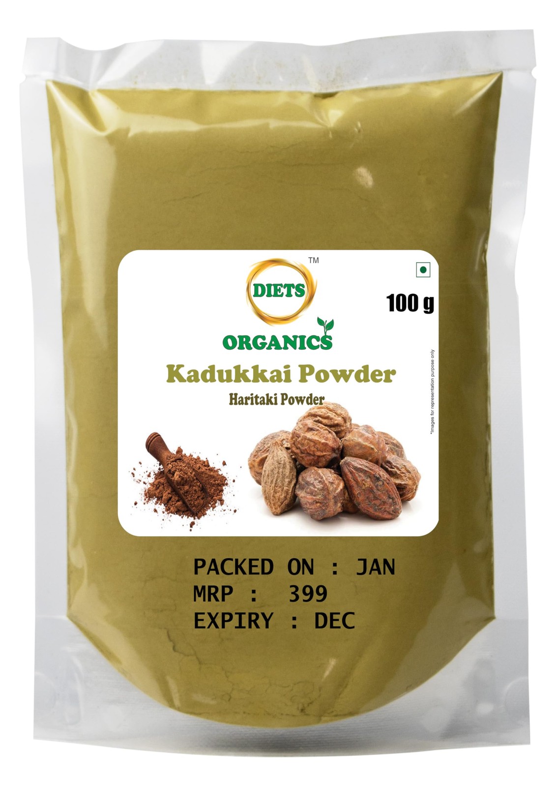DIETS ORGANICS Haritaki Powder 100g | Gut Health & Natural Detox Herb