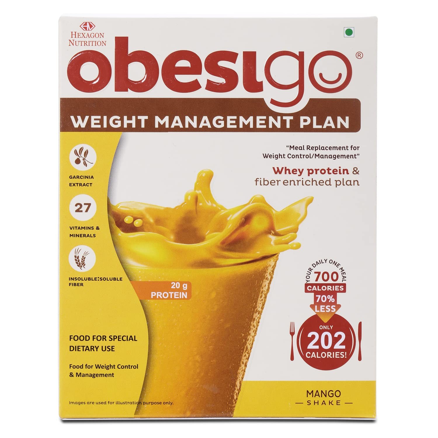 Obesigo BLCD – Meal Replacement Weight Loss & Weight Management (7 Sachets*50g)