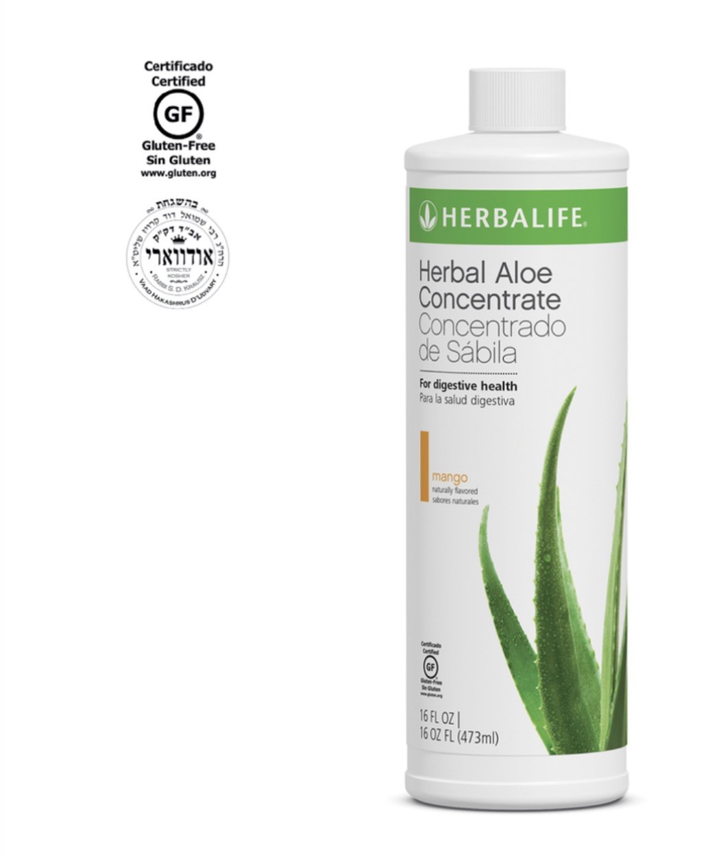 Herbalife Herbal Aloe Concentrate mango Flavor 16 FL Oz