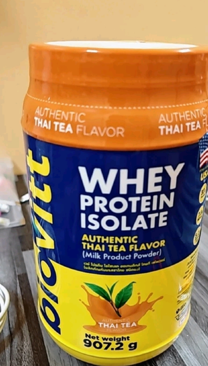 4x Biovitt Whey Protein Isolate Thai Tea Flavor Powder Drink Meal Replacement