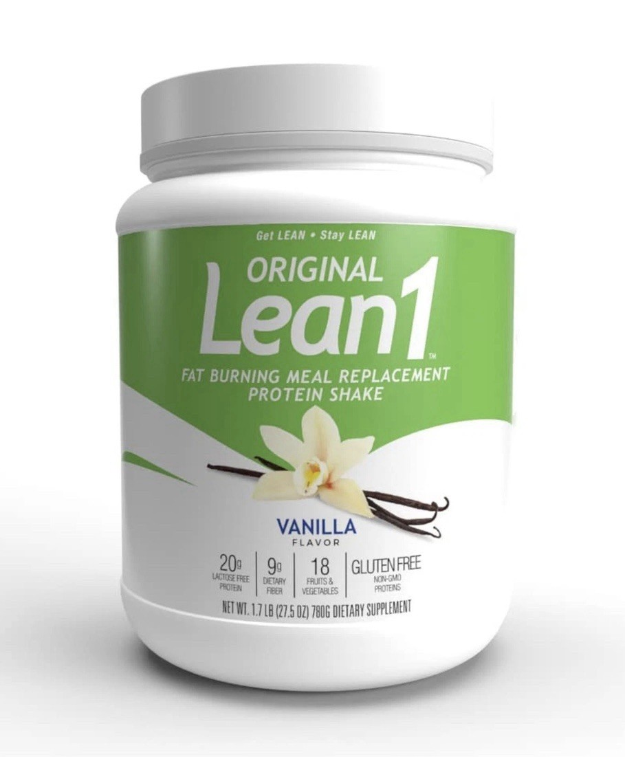 Original Lean1, Fat Burning Meal Replacement Protein Shake, Vanilla 1.7lbs