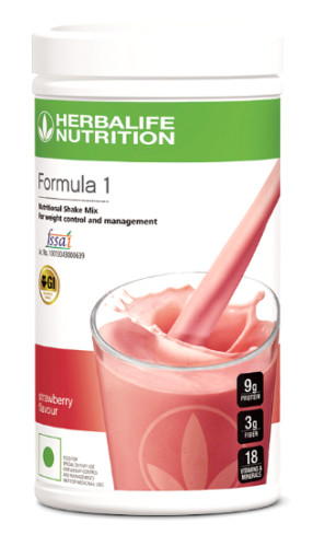 HERBAL FORMULA 1 HEALTHY MEAL REPLACEMENT SHAKE MIX 500g KULFI ORANGE STRAWBERRY