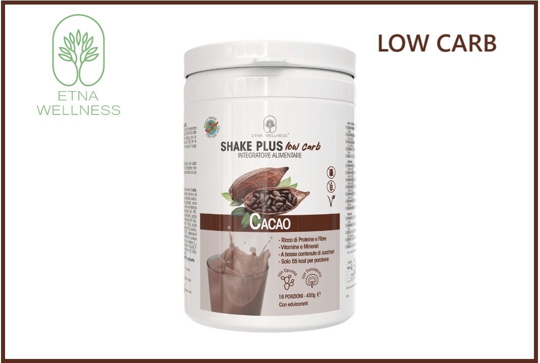 Etna Wellness Shake Plus Cocoa Taste 450g – Low Carb