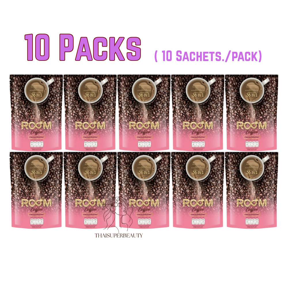 10x Room Authentic Arabica Coffee 36 in 1 Weight Loss Detox Boost Burn Sugar