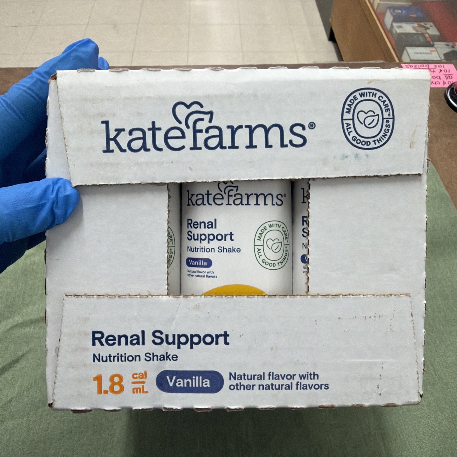 Kate Farms Renal Support Nutrition Shake, Vanilla – 12 x 8.45 fl oz Cartons