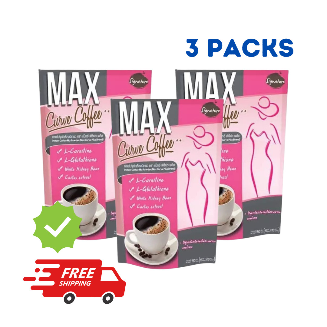 3x Max Curve Coffee Weight Management Slimming shape Reduce Belly Fat Burn