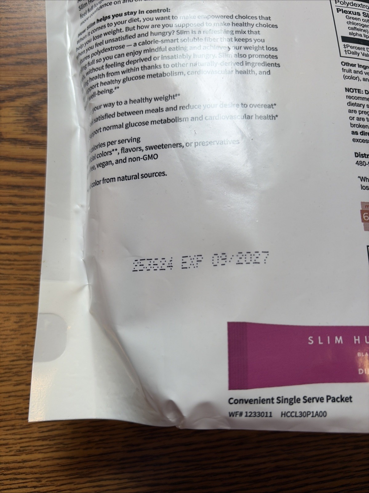 Plexus Slim Hunger Control Black Cherry Lime Blossom 30 Packets New Exp 09/2027