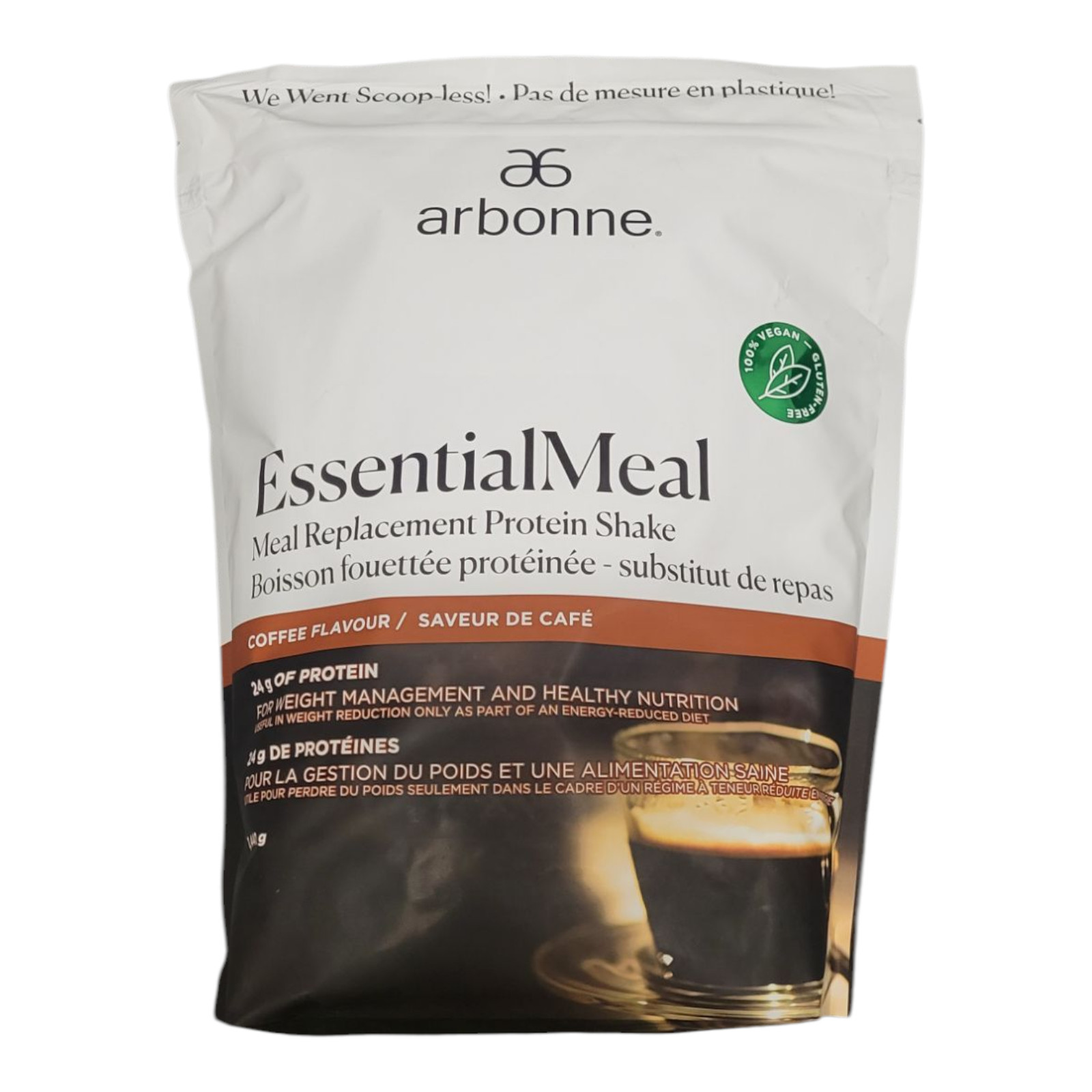 Arbonne EssentialMeal Meal Replacement Protein Coffee (1440 g) – Exp. 1/2027