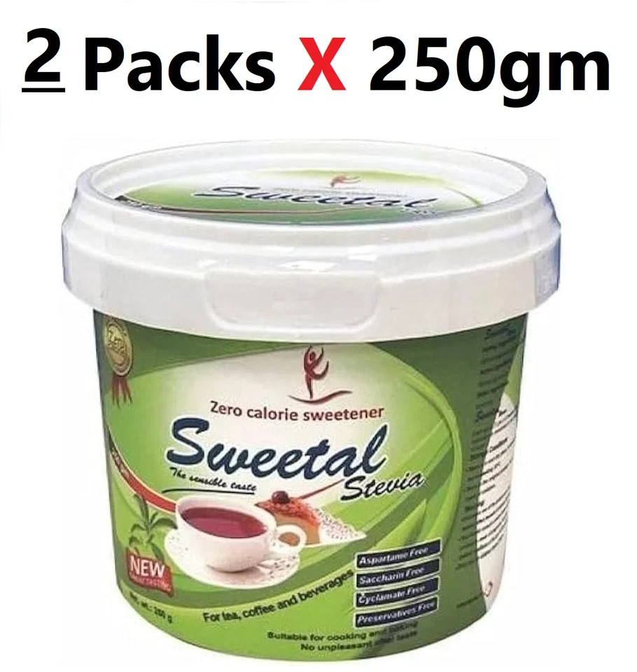 Sweetal Stevia Sugar Diet ( 2 Packs X 250gm )
