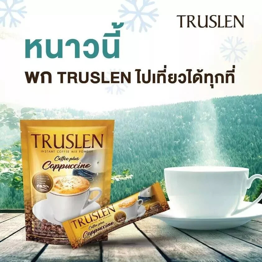 6x Truslen Cappuccino Coffee Plus Instant Coffee Mix Weight Control Healthy Care